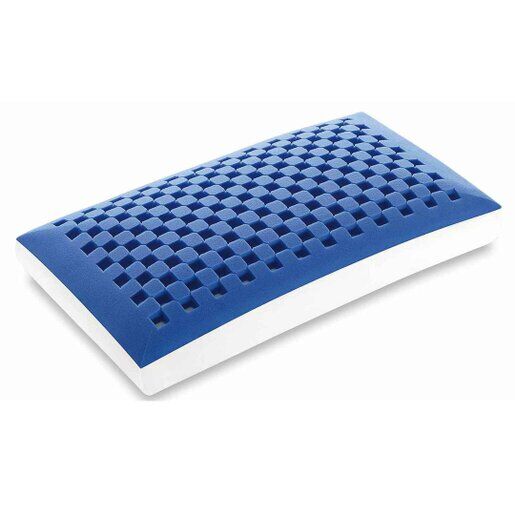 cuscino memory blue guanciale memory blu