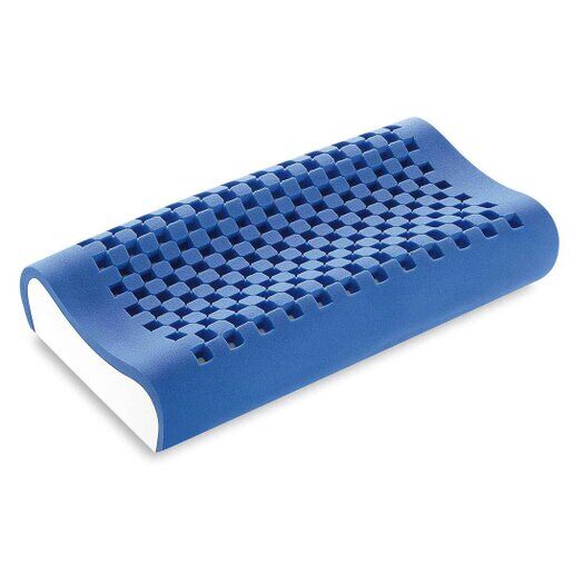 cuscino memory blu gel guanciale memory blu