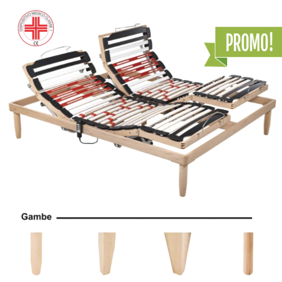 rete letto  con alzate 